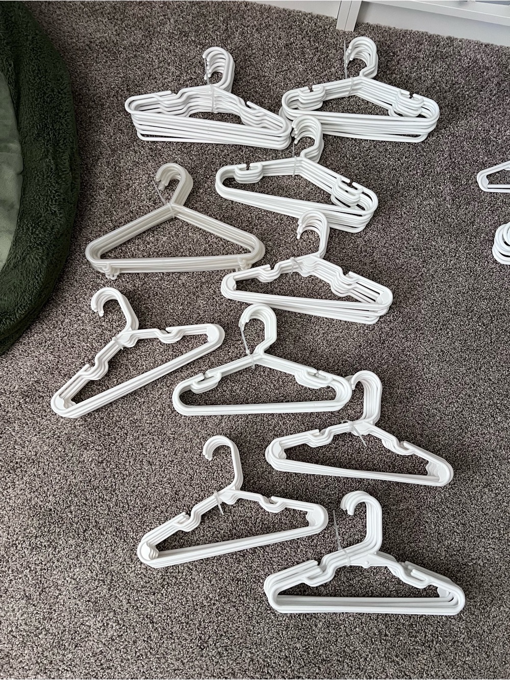 110 White Plastic Children’s Hangers